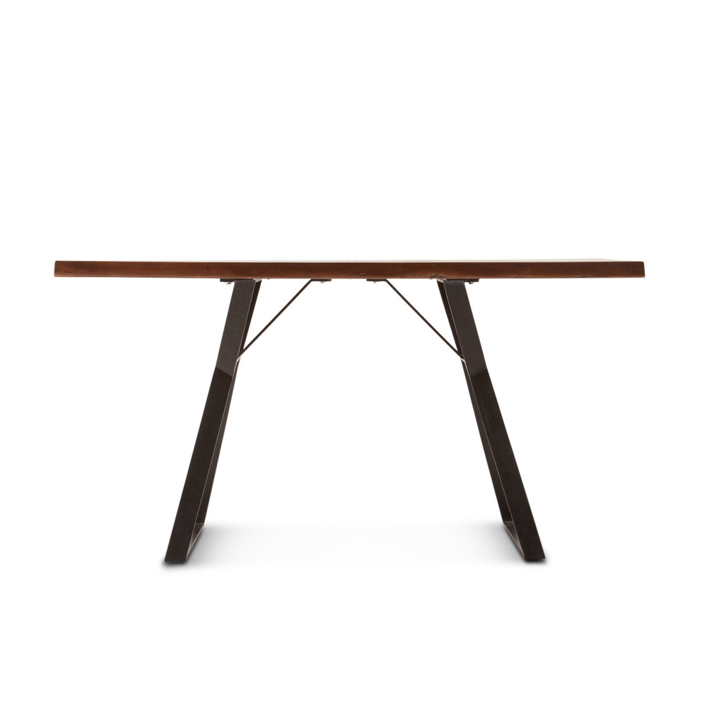 London Loft 68" Acacia Wood Gathering Table, Walnut