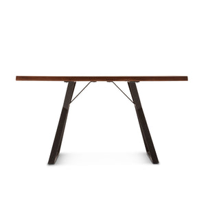 London Loft 68" Acacia Wood Gathering Table, Walnut