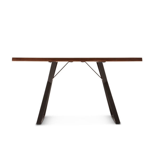 London Loft 68" Acacia Wood Gathering Table, Walnut