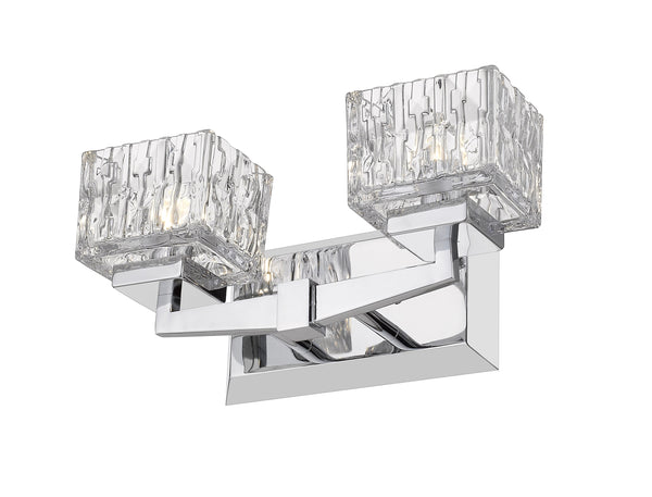 Rubicon 2 Light Vanity in Chrome Finish