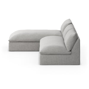Grant Outdoor 2 Pc Sectional In Faye Ash