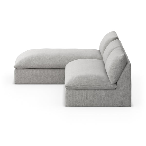 Grant Outdoor 2 Pc Sectional In Faye Ash