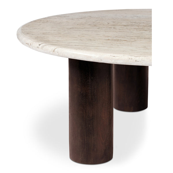 Moe's Landon Beige Travertine Coffee Table