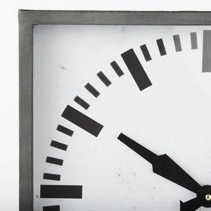 Felix Gray Metal Square Table Clock