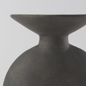 Kaz 6.7L x 5.5W x 11.2H Earthy Brown Ceramic Vase