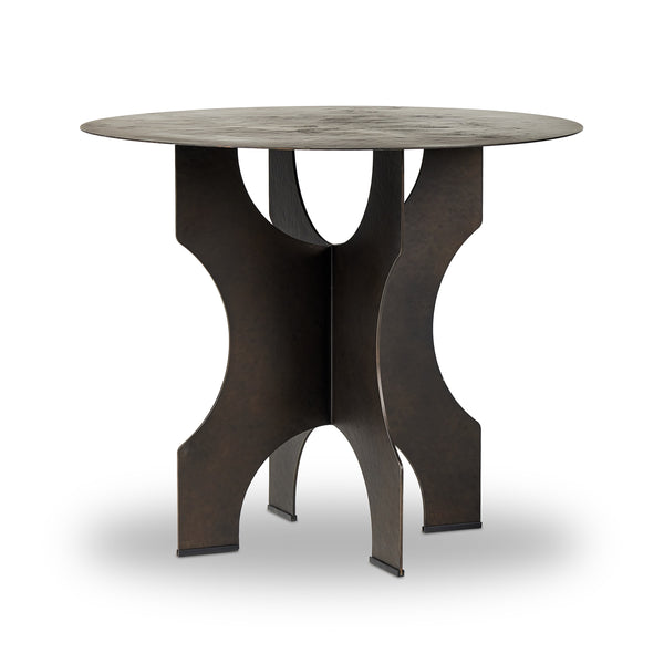 Round Side Table in Bronze Solid Iron