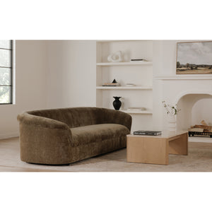 Moe's Thora Sofa Dark Green Velvet