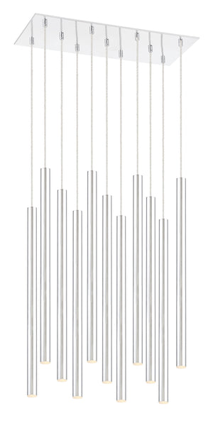 Forest 11 Light Island/Billiard in Chrome Finish