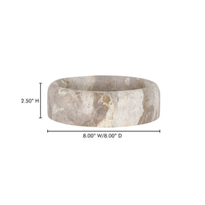 Anais Catchall in Panther Beige Marble, 8"