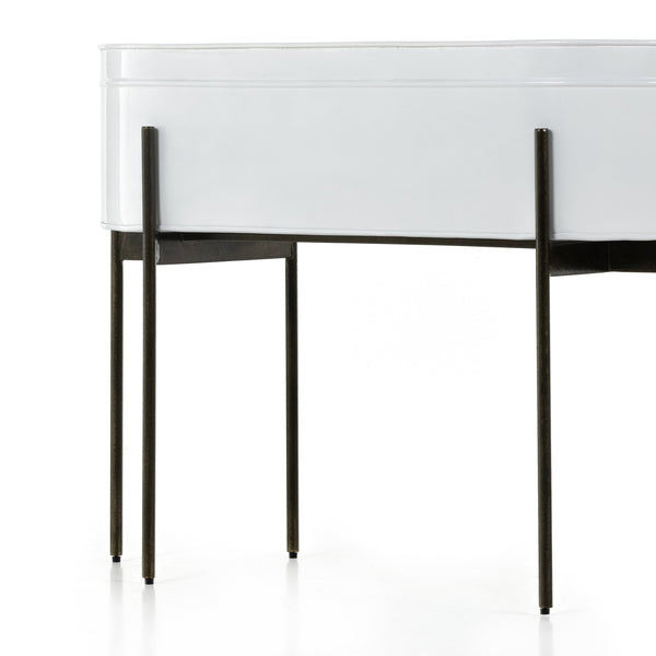 Jed Large Planter In White High Gloss