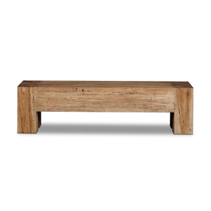 Abaso Accent Bench in Rustic Wormwood Oak