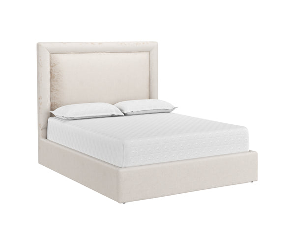 NYLAH BED - QUEEN - BERGEN TAUPE
