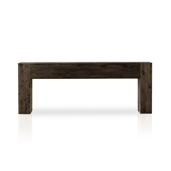 Abaso Console Table In Ebony Rustic