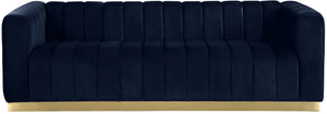 Francis Sofa In Navy Velvet