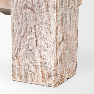 McArthur Rectangular Reclaimed Wood W/ White Wash Coffee Table