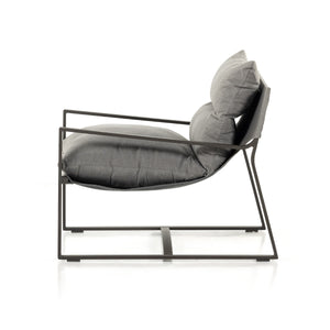 Avon Outdoor Sling Chair In Charcoal