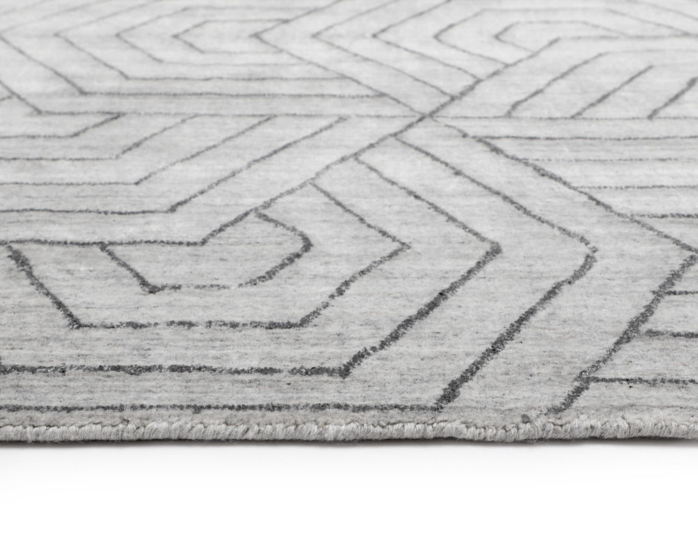 MAZEY HAND-LOOMED RUG - GREY - 8' X 10'