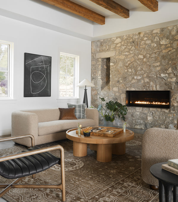 Gidget Sofa In 84" In Sheepskin Camel