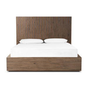 Leo King Bed in Rustic Grey