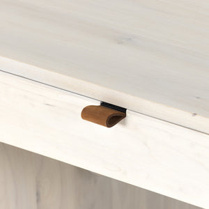 Trey Executive Desk In Dove Poplar