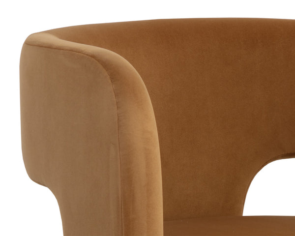 ISIDORE LOUNGE CHAIR - MEG GOLD